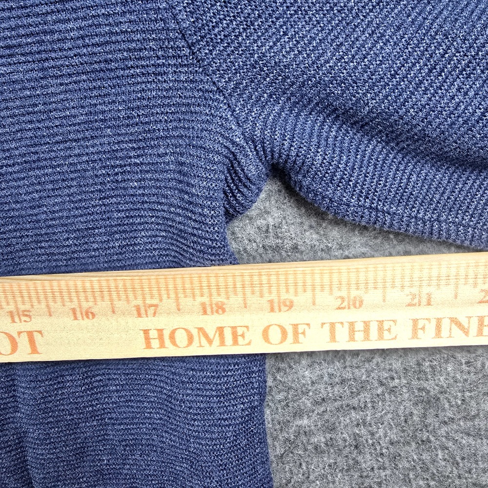 Banana Republic Men S Blue Marled Pullover Lightweight Sweater Casual Everyday - Picture 8 of 10